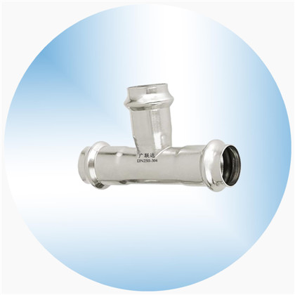 章丘双卡压连接式不锈钢管件